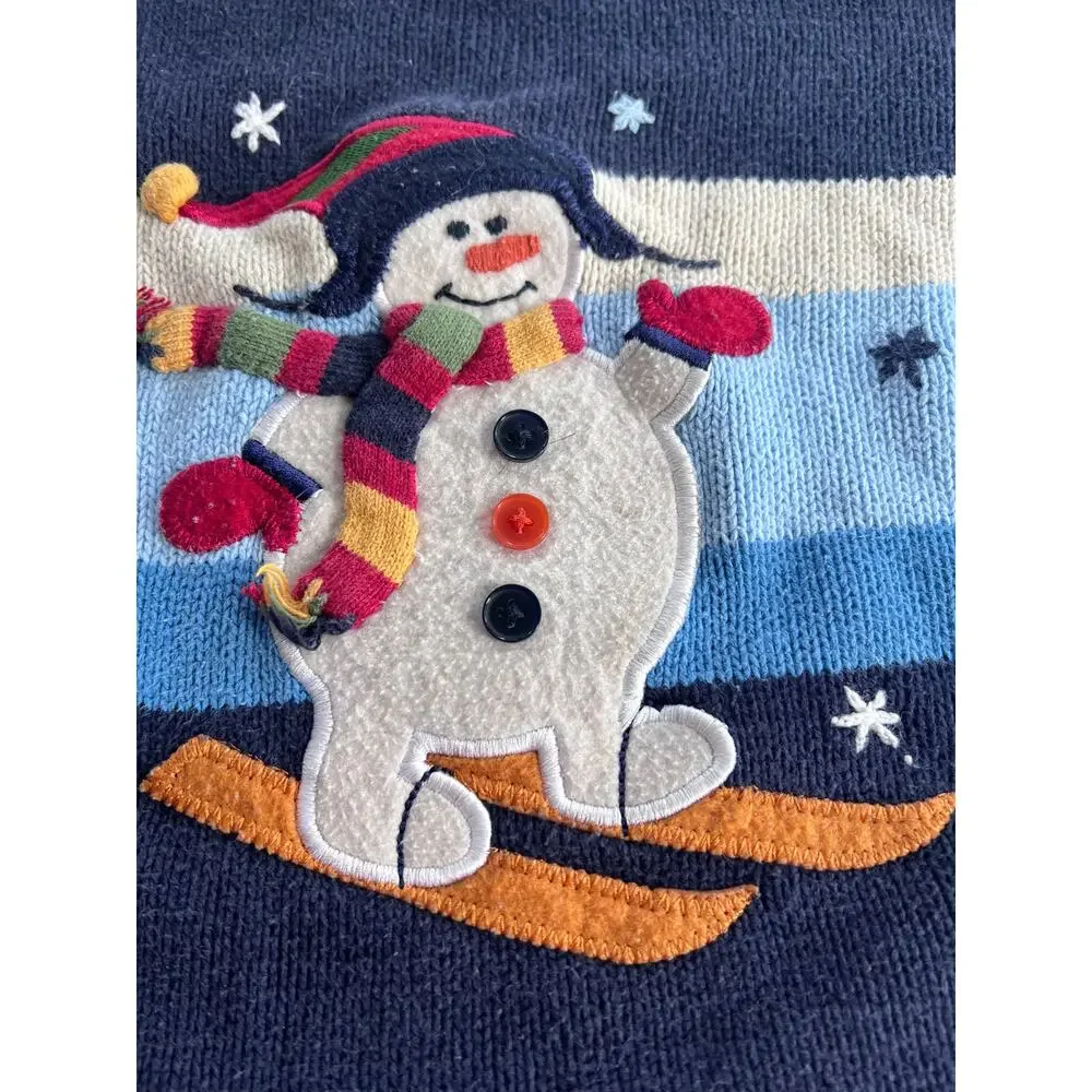 The Children’s Place 24M Skiing Snowman Winter Sweater Y2K Holiday
